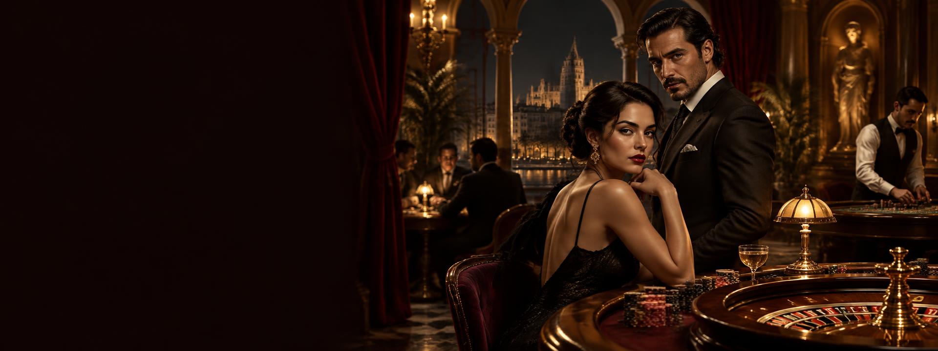 Salón nocturno de Mafia Casino con ruleta y ambiente valenciano